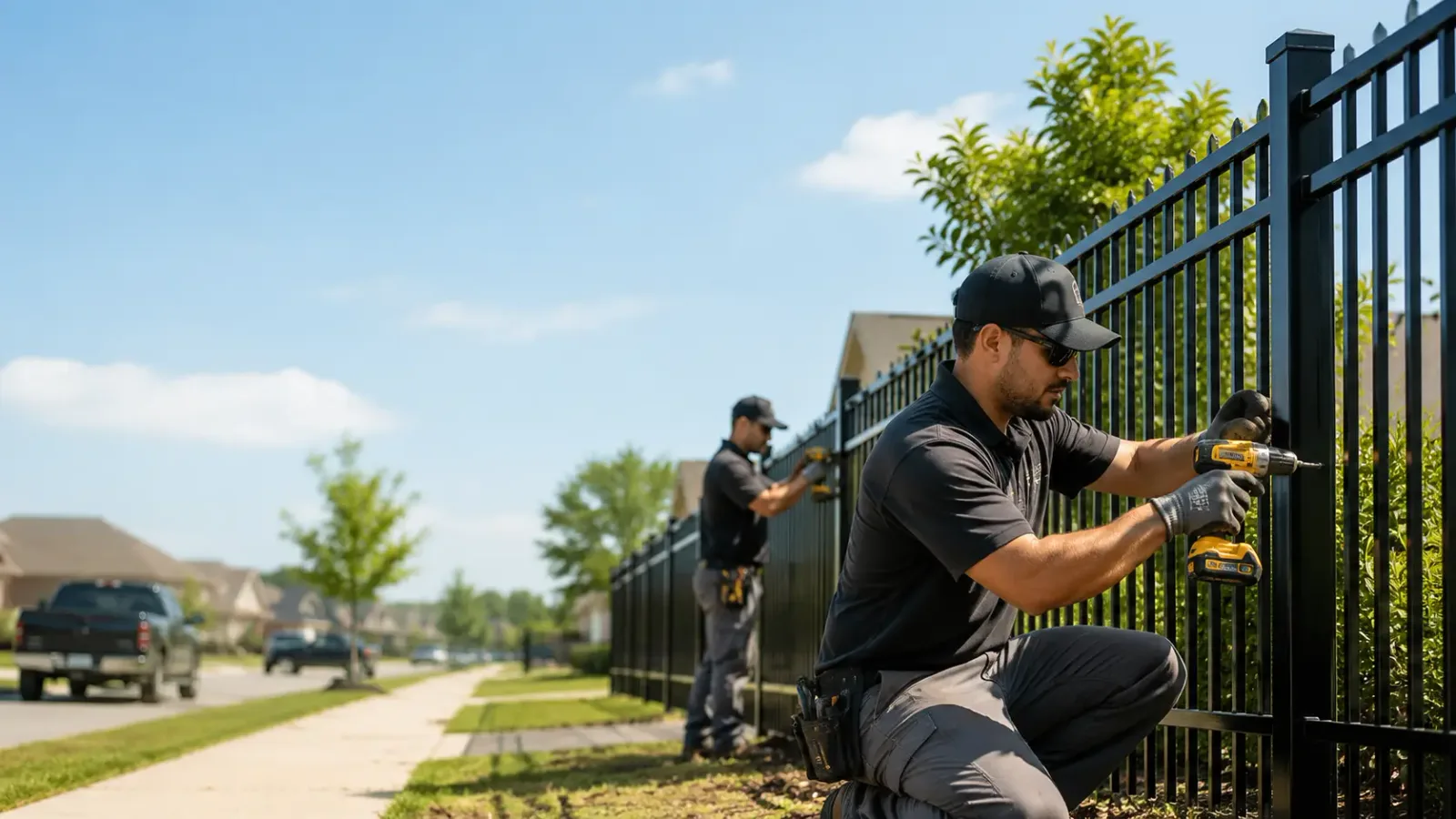 Metal Fence Installation in Brockwell, AR